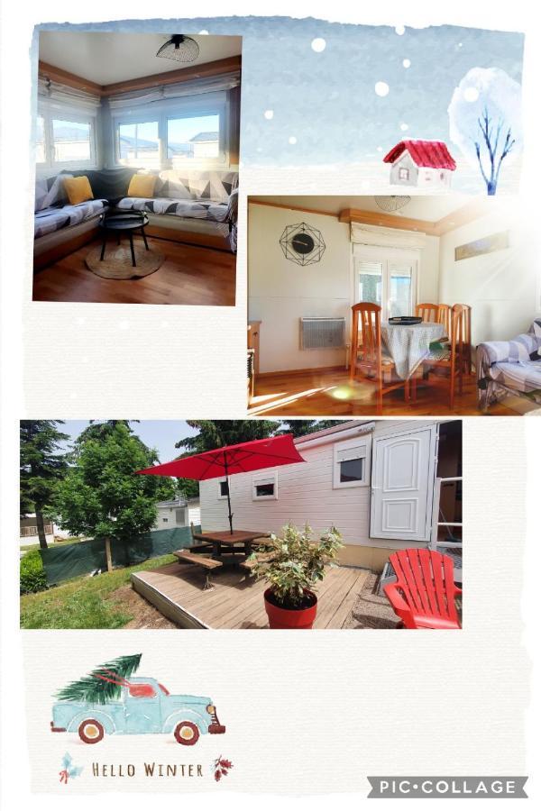 Mobil Home Dans Camping Saillagouse Exterior foto