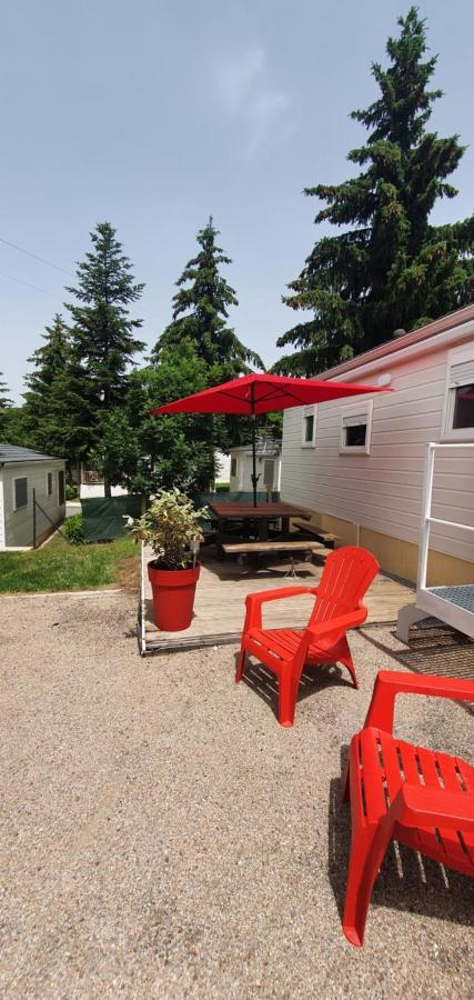 Mobil Home Dans Camping Saillagouse Exterior foto